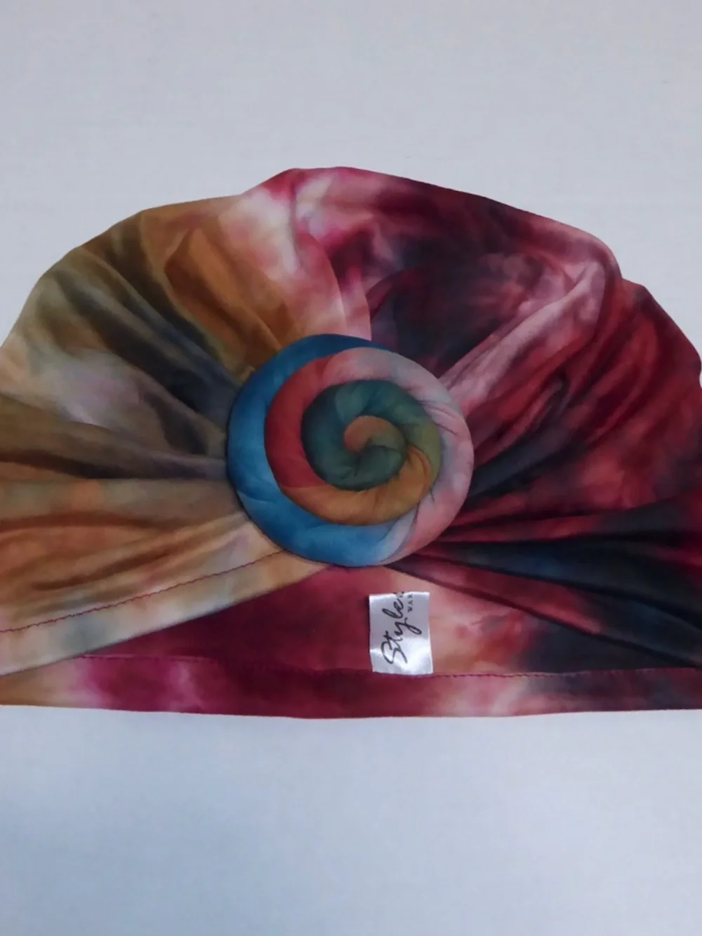 New StyleEsteem NYC Top Knot Tie Dye Modal Turban Headcover Slip On & Go Multiwa